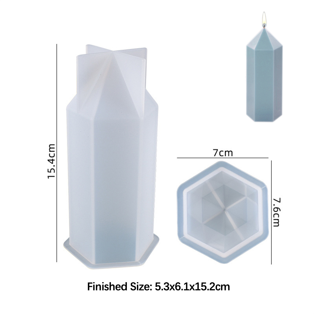 3D Hexagonal Column Candle Mol - Candle Supplies Kit 评论和价格
