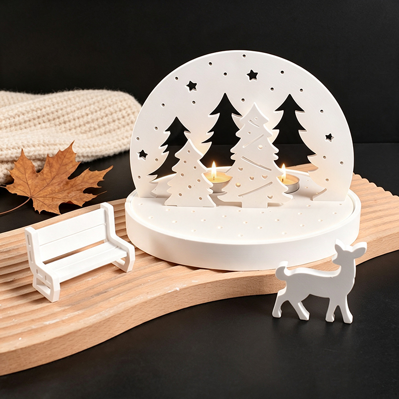 Christmas Elk Tealight Candle  - Candle Supplies Kit 评论和价格