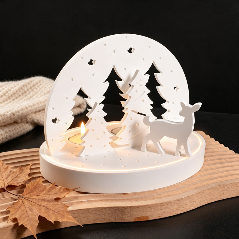 Christmas Elk Tealight Candle  - Candle Supplies Kit 评论和价格