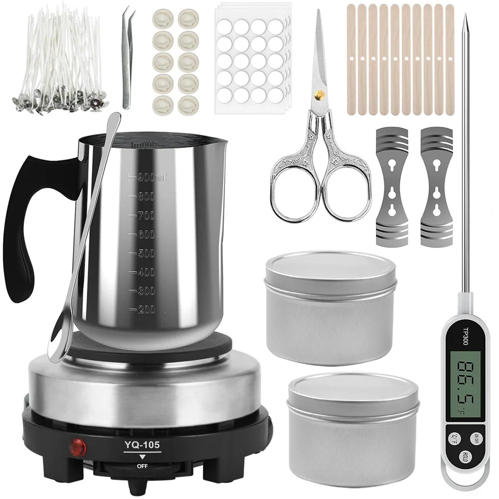 Candle Pouring Pot with Electr - Candle Supplies Kit 评论和价格