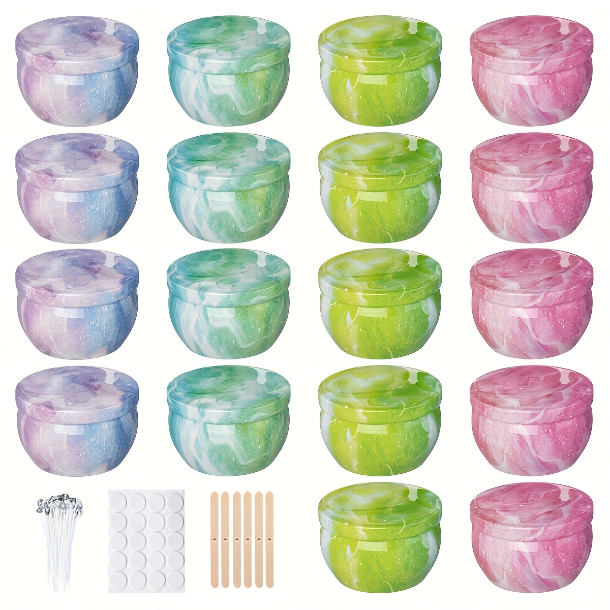 Starry sky patterned metal emp - Candle Making Supplies Jars 评论和价格