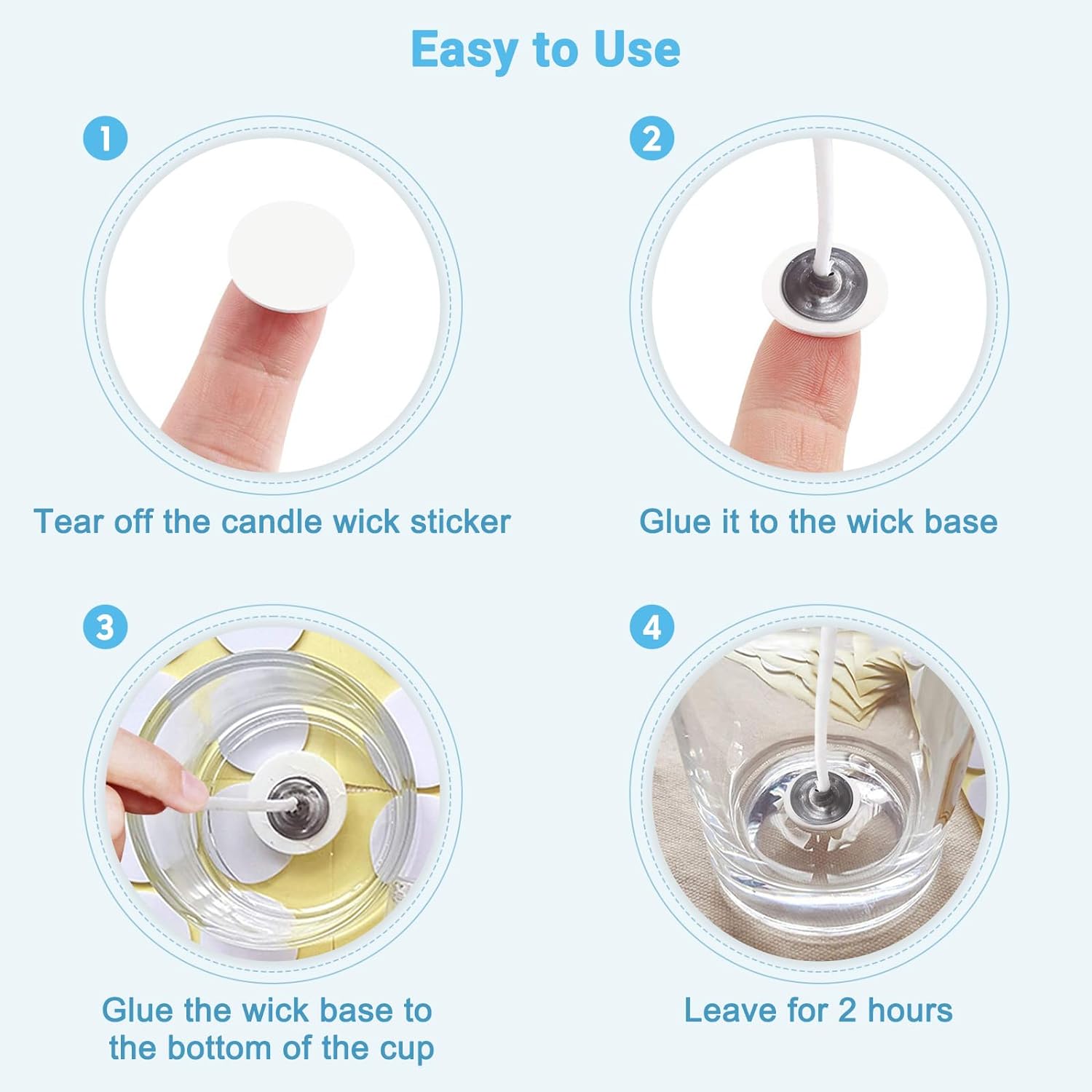 400PCS/100PCS Candle Wick Stic - Candle Supplies Kit 评论和价格
