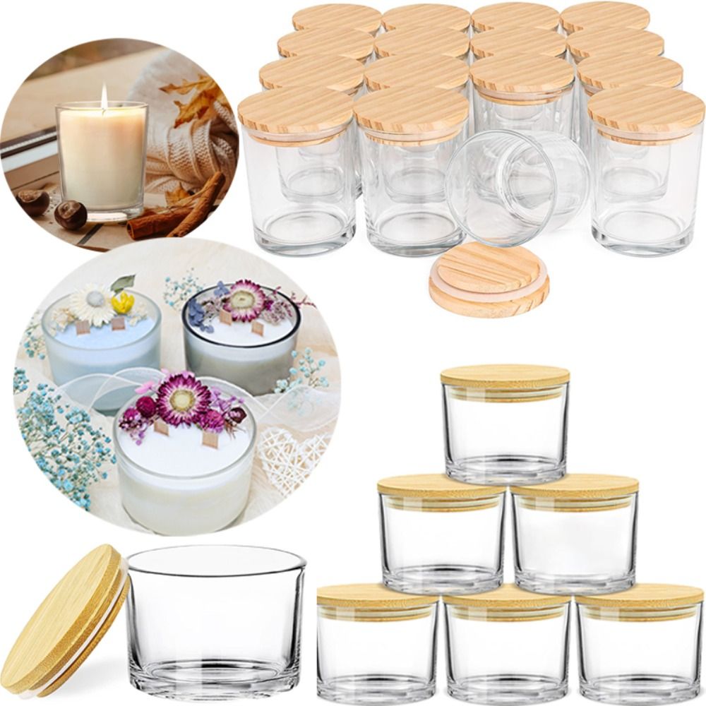 Clear Glass Candle Jars Small  - Candle Making Supplies Jars 评论和价格