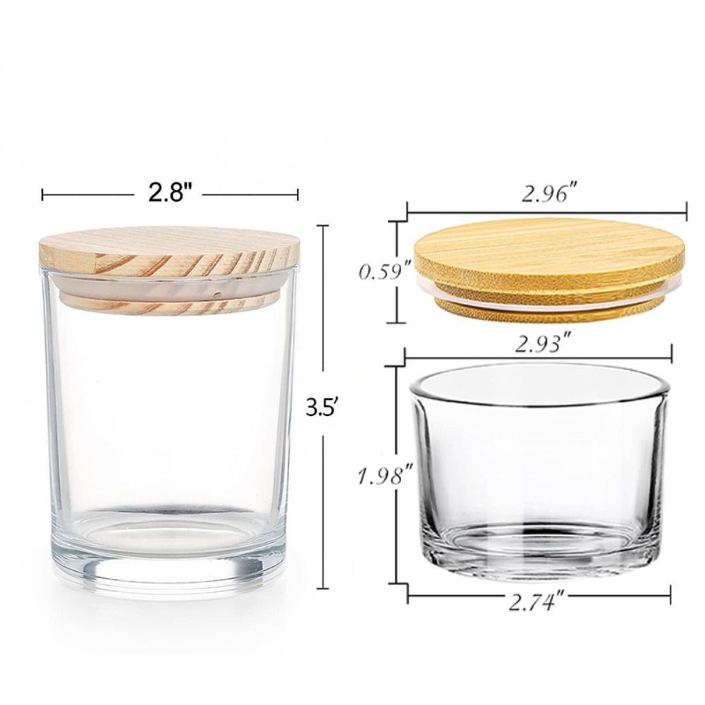 Clear Glass Candle Jars Small  - Candle Making Supplies Jars 评论和价格