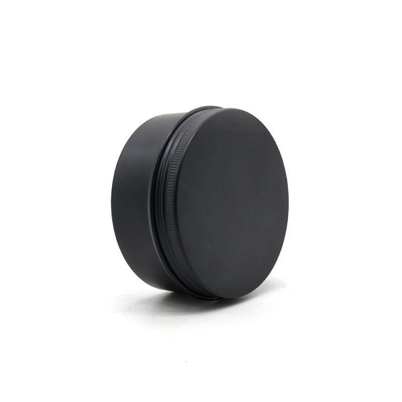 Black Empty Round Aluminum Box - Black Tin Candle 评论和价格