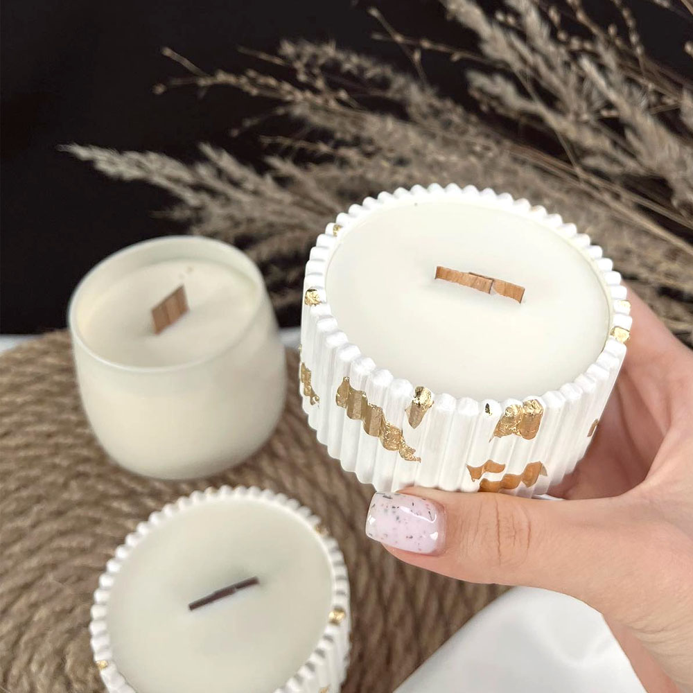 Concrete Candle Jar Silicone M - Candle Making Supplies Jars 评论和价格