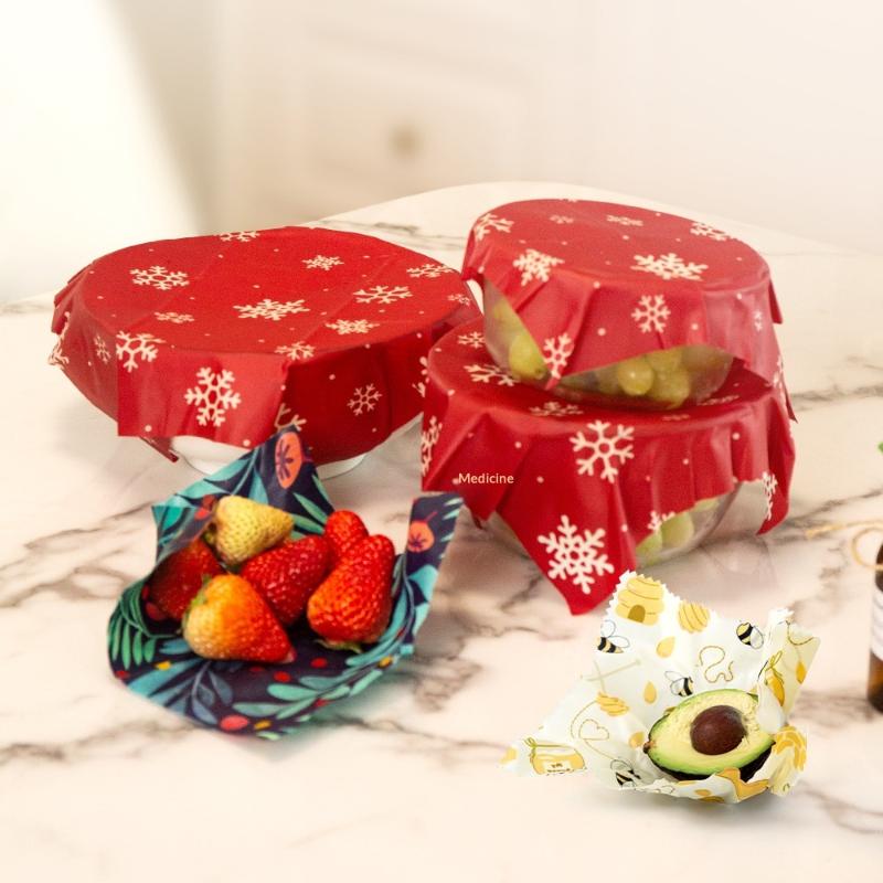 【S】3 Sheets Beeswax Food Wrap  - Beeswax Sheet Roll 评论和价格