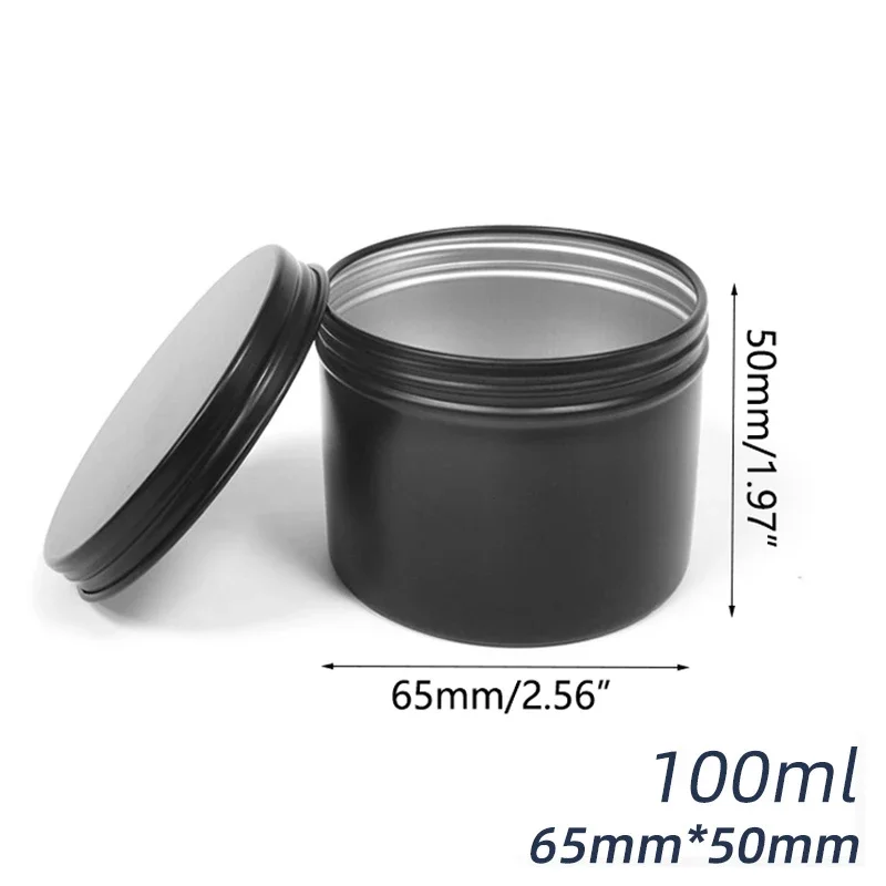 10/20/30Pcs 100/120ml Round Al - Black Tin Candle 评论和价格