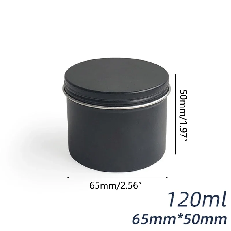 10/20/30Pcs 100/120ml Round Al - Black Tin Candle 评论和价格
