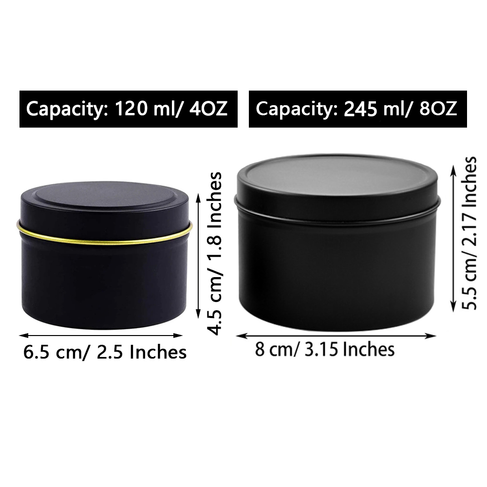 4oz/ 8oz Candle tins with lids - Candle Making Supplies Jars 评论和价格