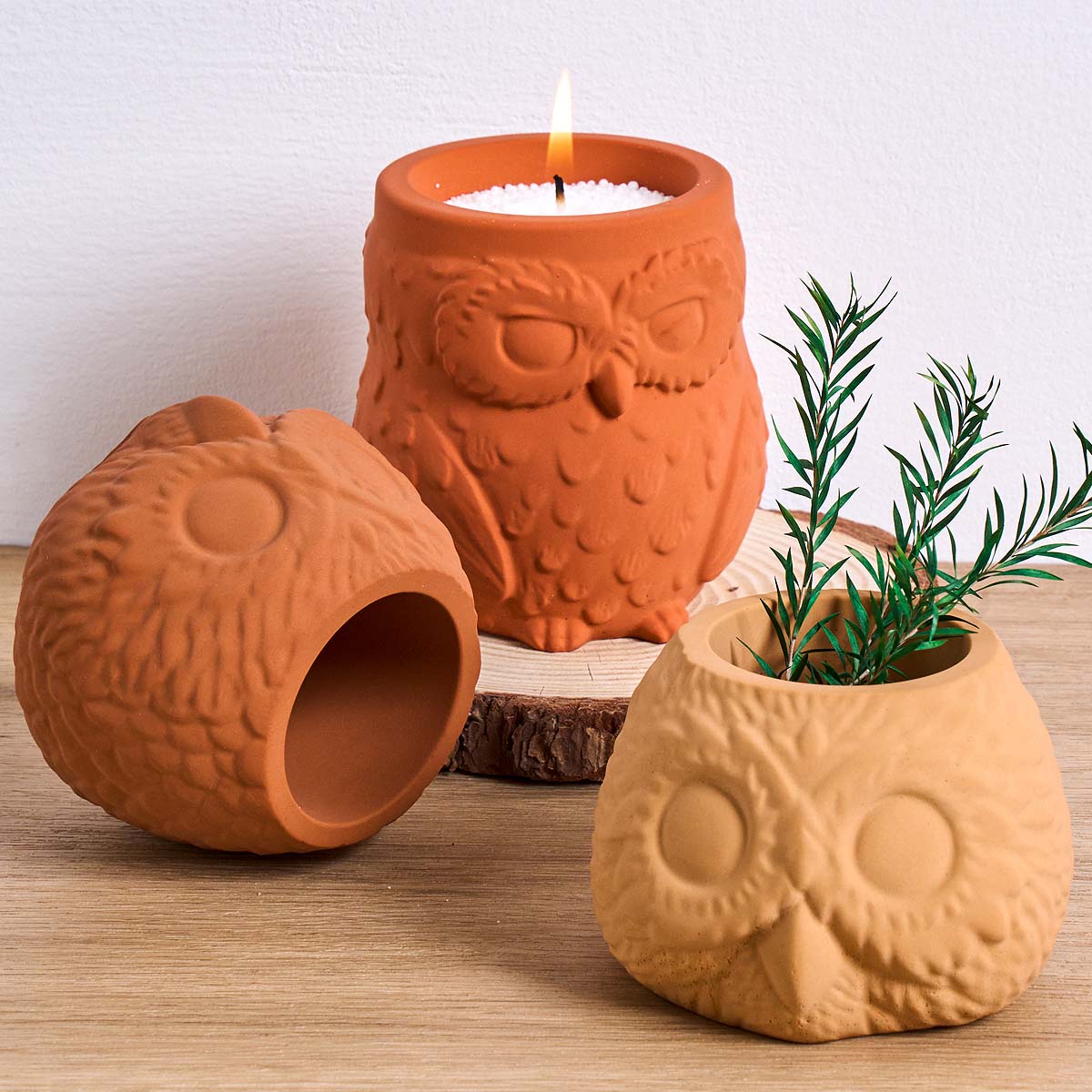 3D Owl Shape Candle Jar Silico - Candle Making Supplies Jars 评论和价格