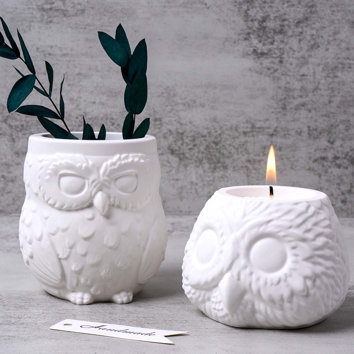3D Owl Shape Candle Jar Silico - Candle Making Supplies Jars 评论和价格