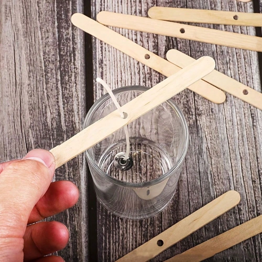 5/10/20/30/50pcs Wooden Candle - Candle Supplies Kit 评论和价格