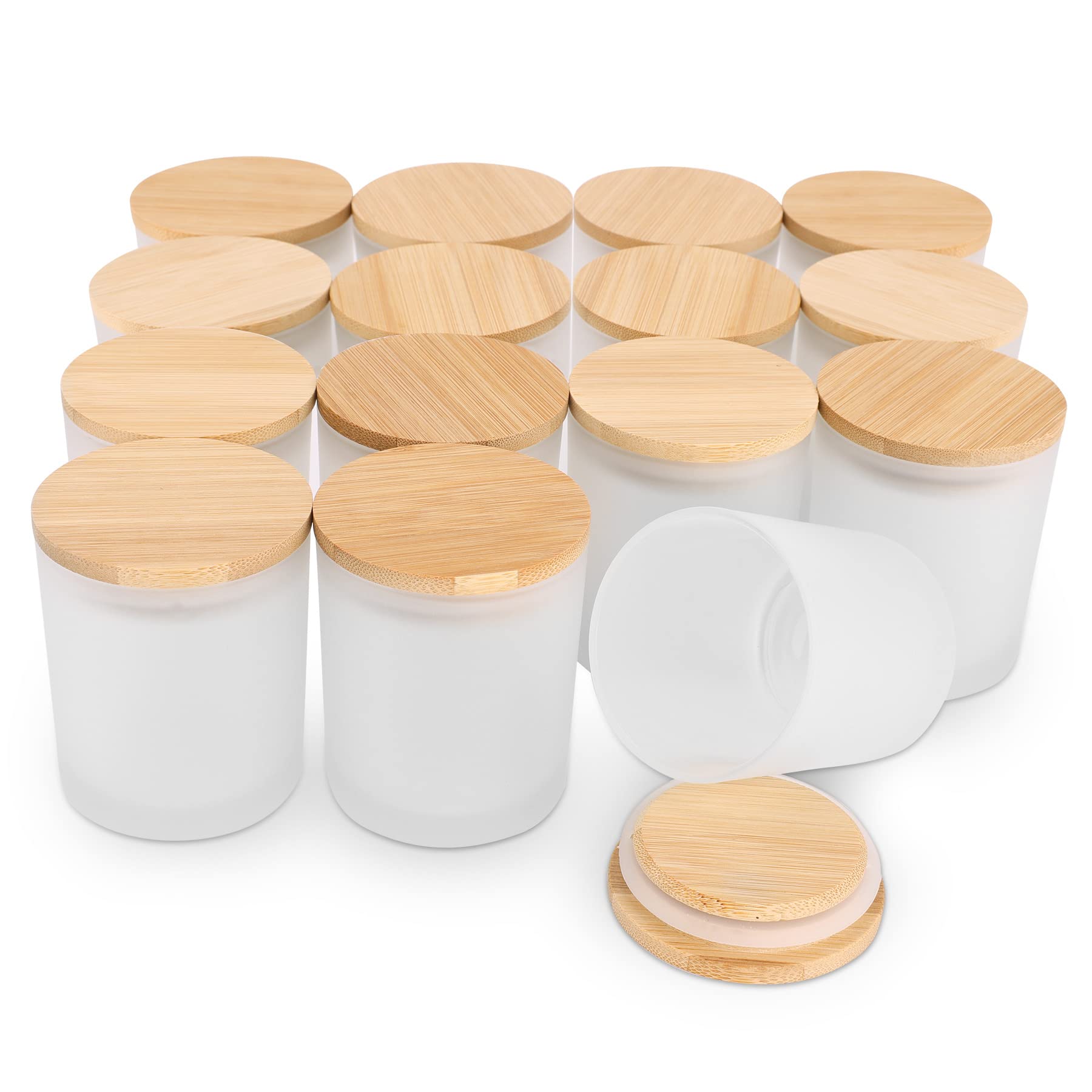 6-Pack 6OZ Frosted Amber Glass - Candle Making Supplies Jars 评论和价格
