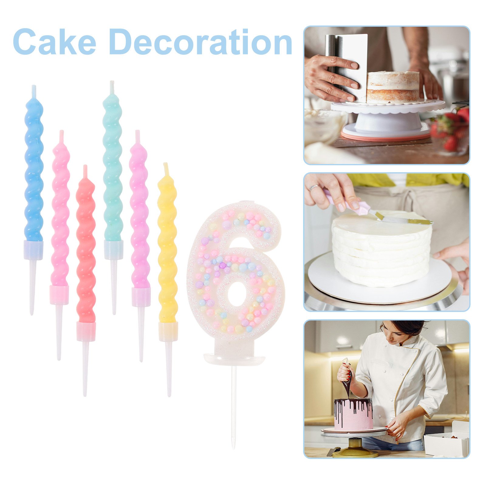 13Pcs Colorful Spiral Birthday - Candle Supplies In 评论和价格