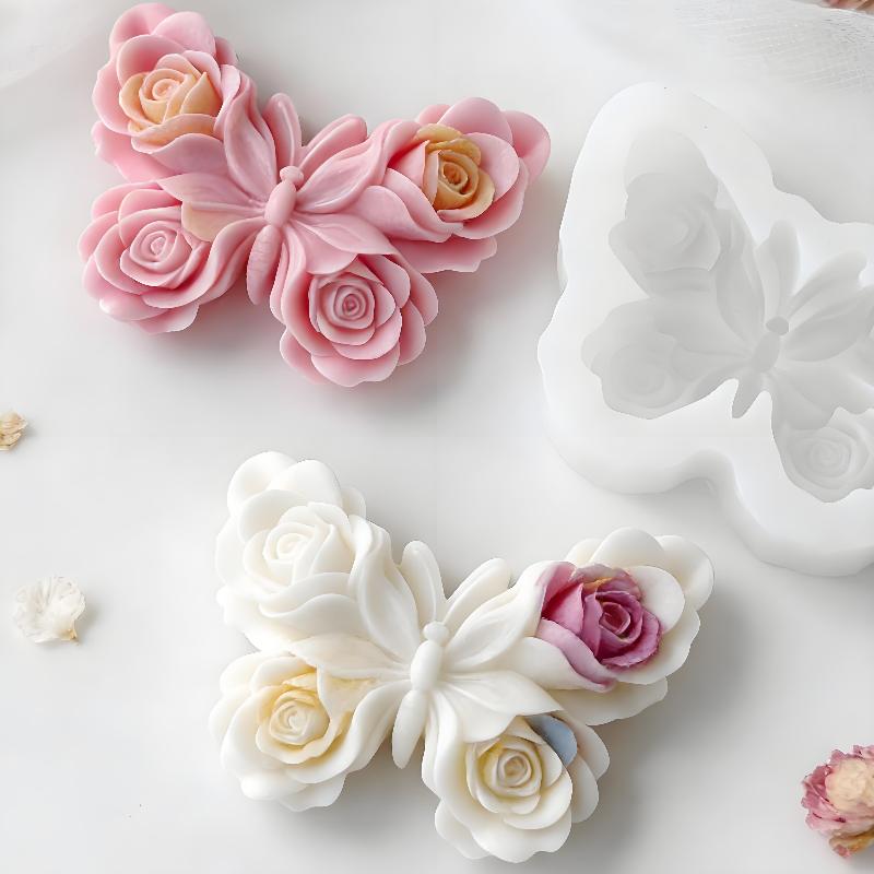 DIY Rose Butterfly Form Silico - Candle Making Supplies For Beginners 评论和价格