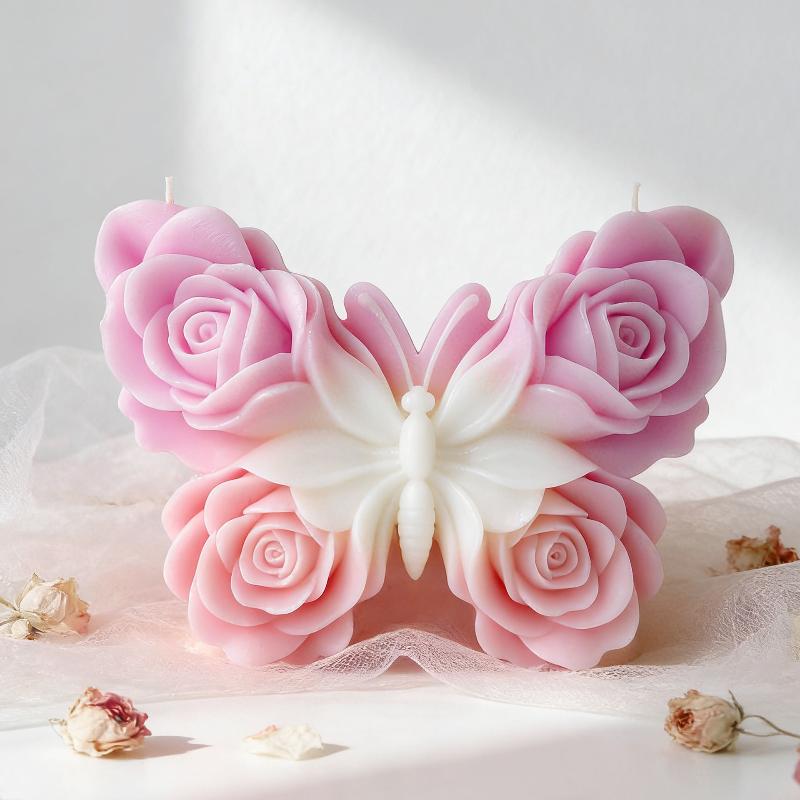 DIY Rose Butterfly Form Silico - Candle Making Supplies For Beginners 评论和价格