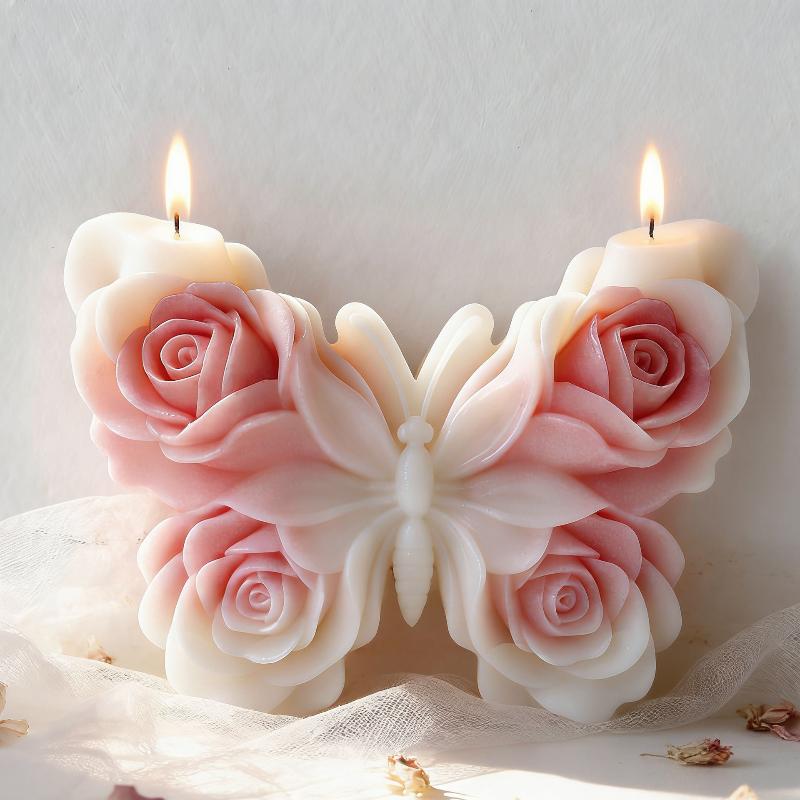DIY Rose Butterfly Form Silico - Candle Making Supplies For Beginners 评论和价格