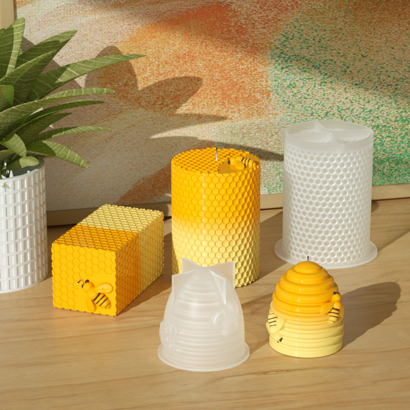 Candle Silicone Mold 3D Bee Ho - Candle Supplies Beeswax 评论和价格