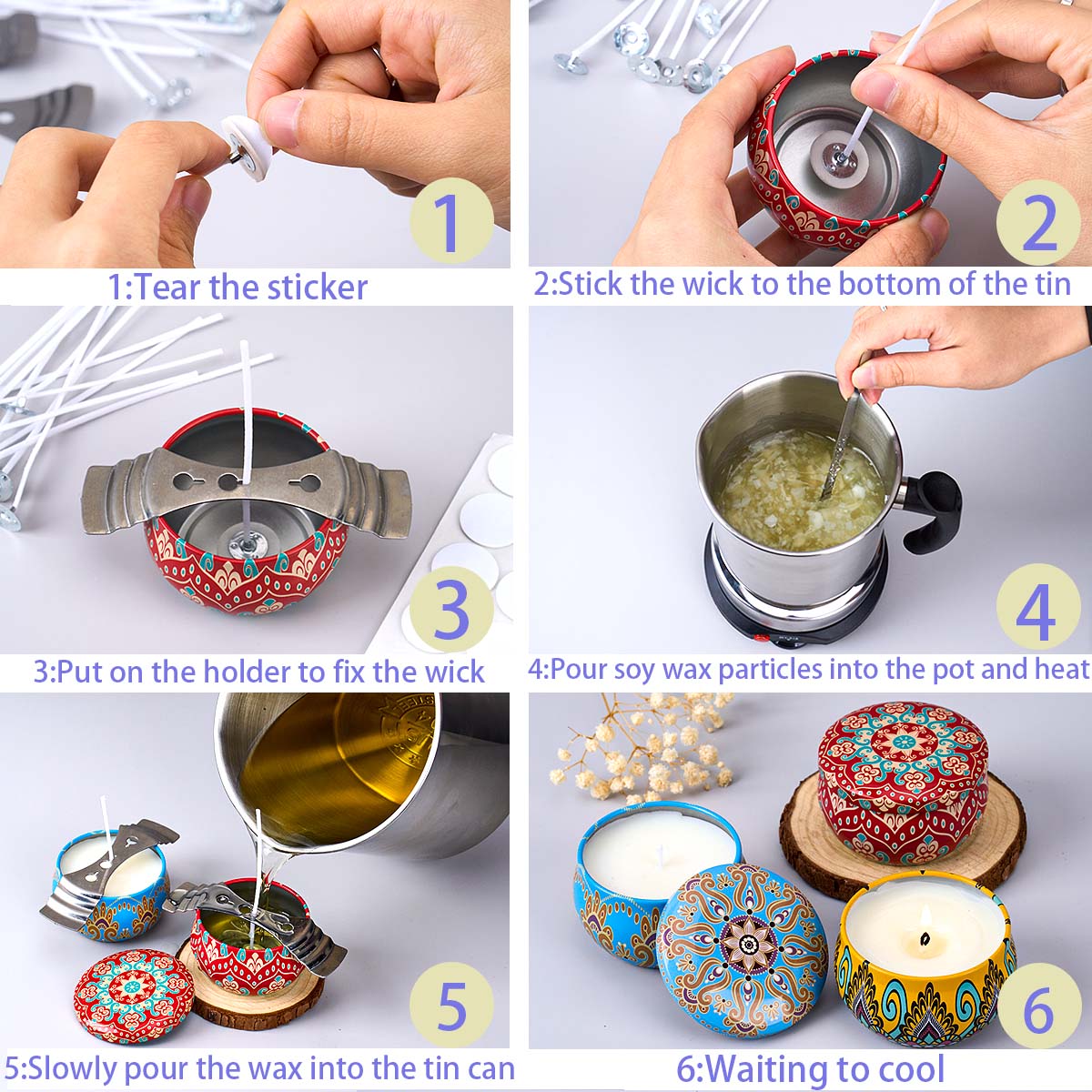 DIY Scented Candle Making Tool - Candle Supplies Kit 评论和价格