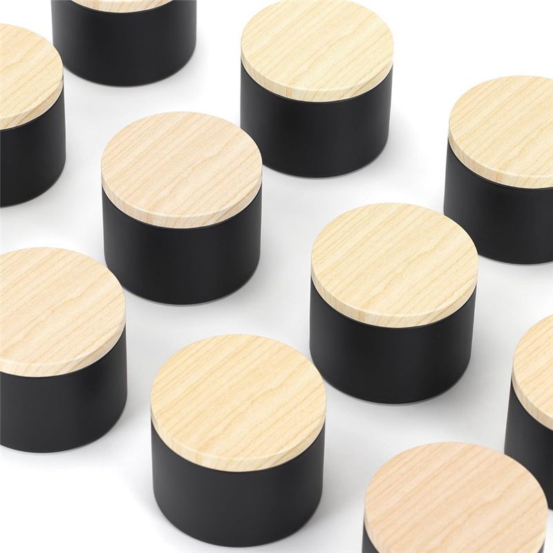 24 Pack 4 Oz Black Candle Tins - Black Tin Candle 评论和价格