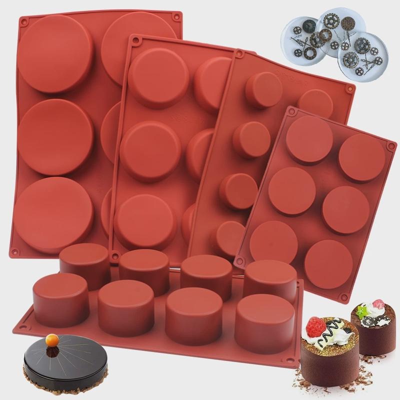 Round Silicone Soap Mold DIY H - Candle Making Supplies For Beginners 评论和价格