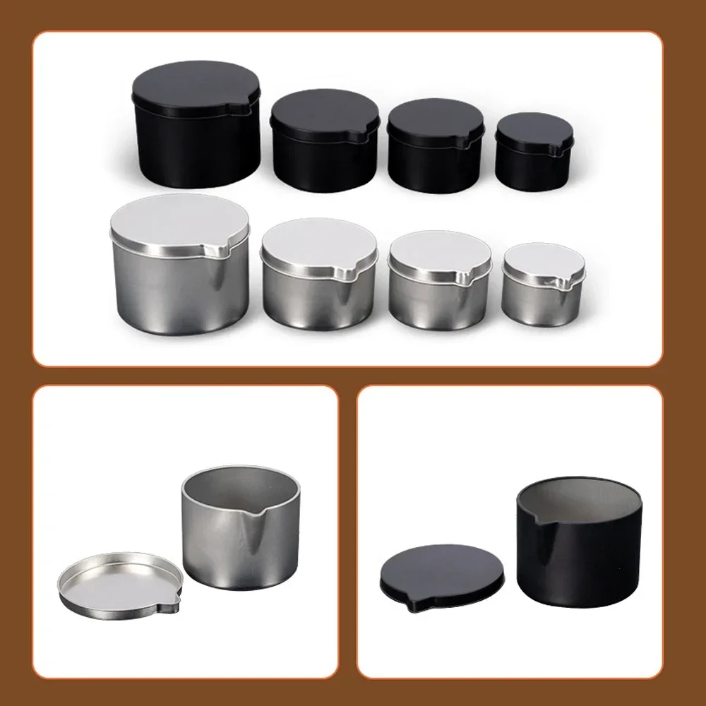 12PCS Silver Black Metal Tins  - Black Tin Candle 评论和价格