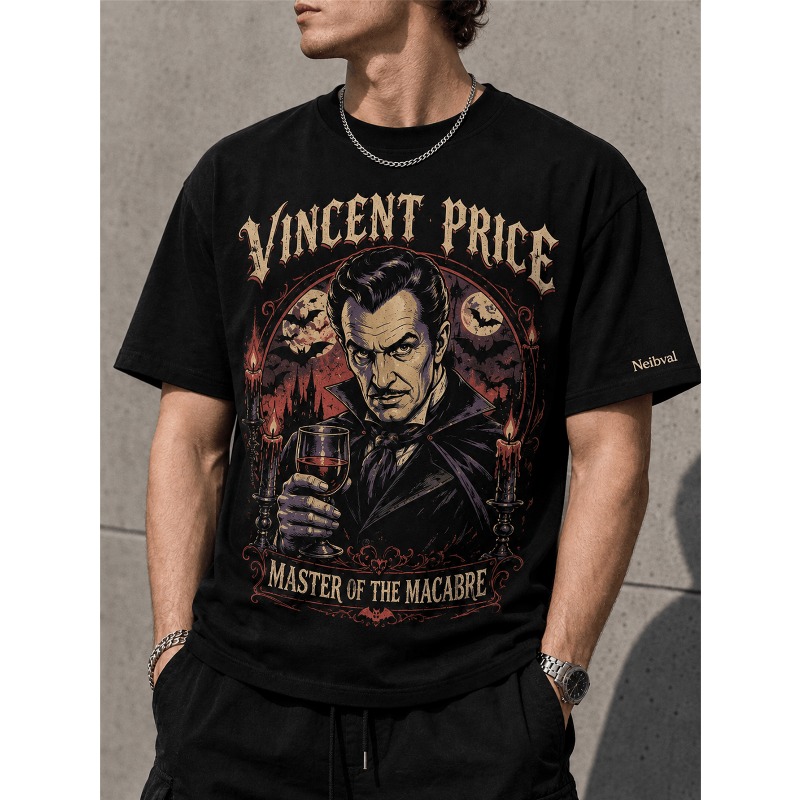 Retro Gothic Vampire Horror T- - Black Tin Candle 评论和价格